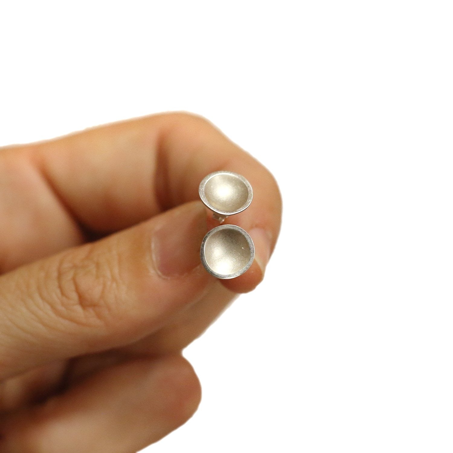 VENUS | Studs - The Bowl of Integrity, Generosity and Femininity - Oxidized Sterling Silver AVA Jewelry Designs