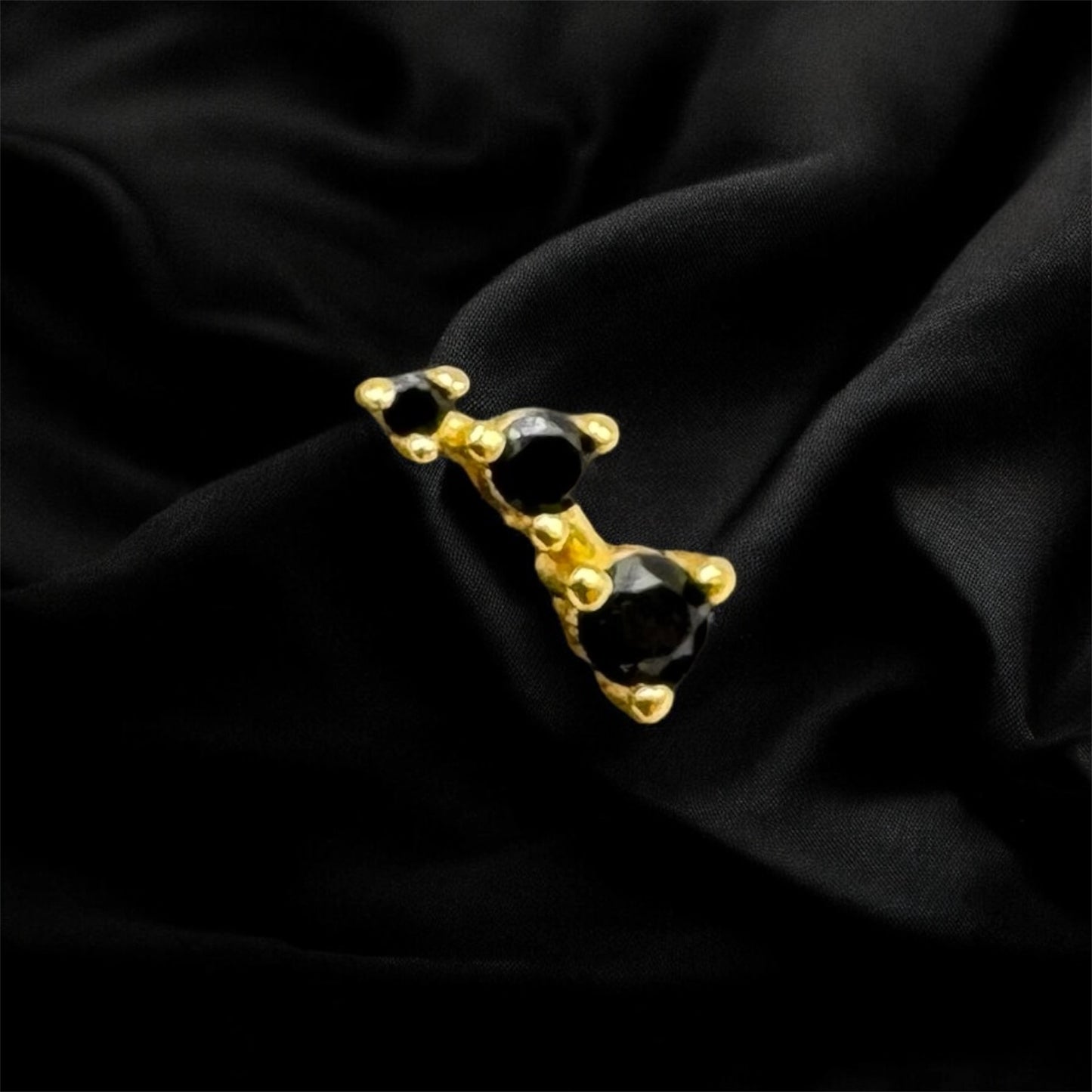 ASTERIA | Stud - Goddess of falling stars - 18k Gold plated Sterling Silver AVA Jewelry Designs