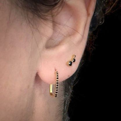 ASTERIA | Stud - Goddess of falling stars - 18k Gold plated Sterling Silver AVA Jewelry Designs